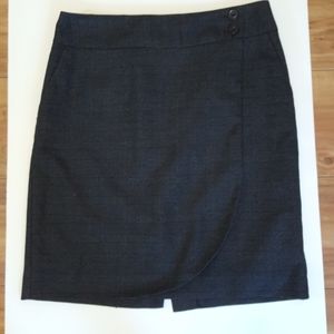 Van Heusen plaid faux wrap career skirt. 6
